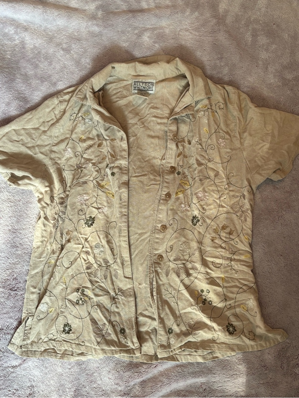 floral embroidered blouse